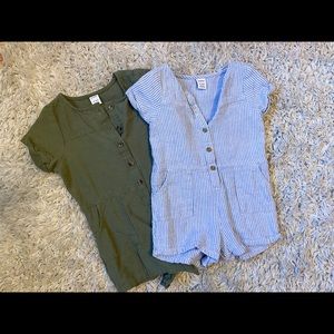 Set of 2 old navy rompers